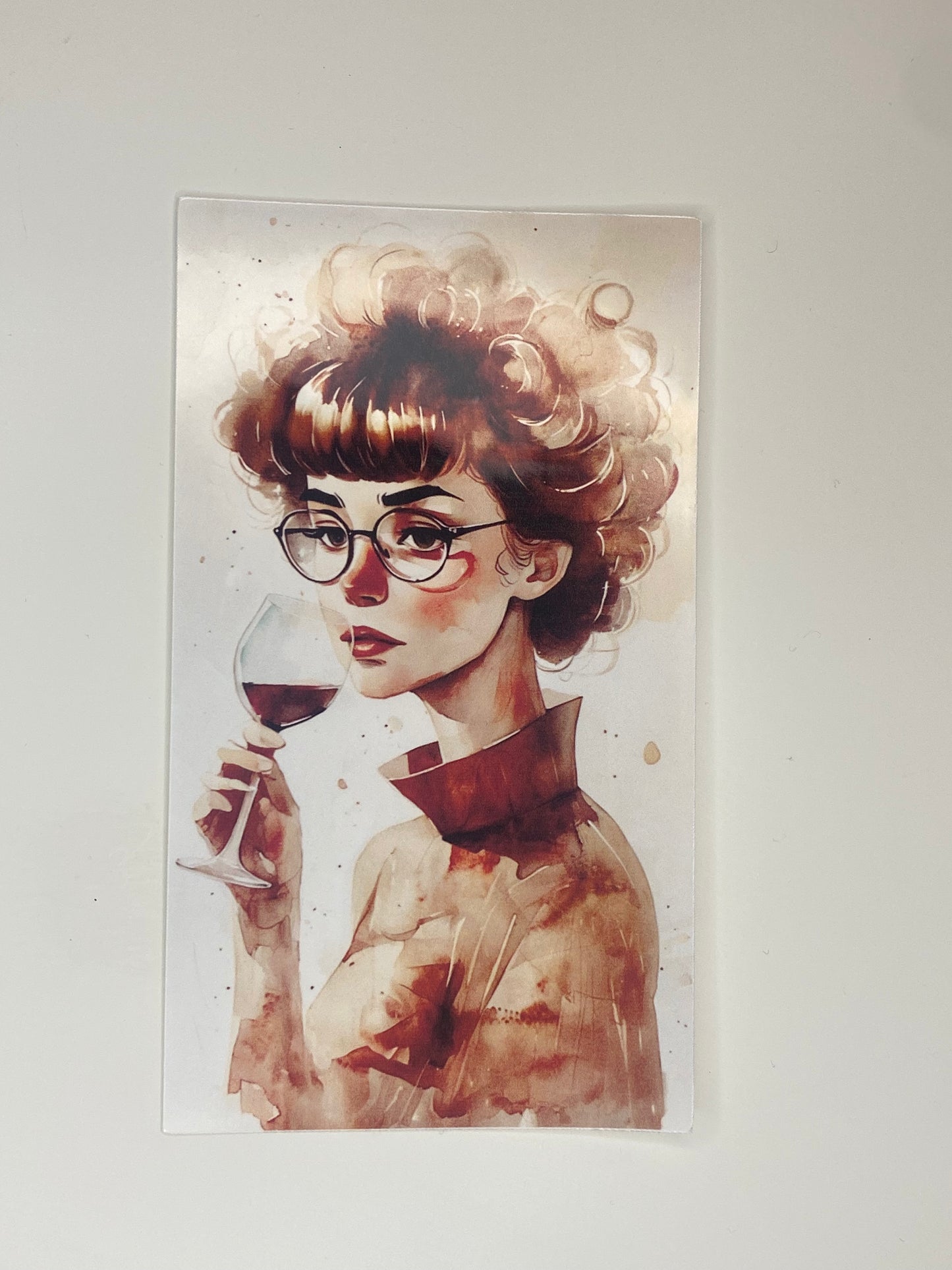 The Wine Lover's Muse Sticker