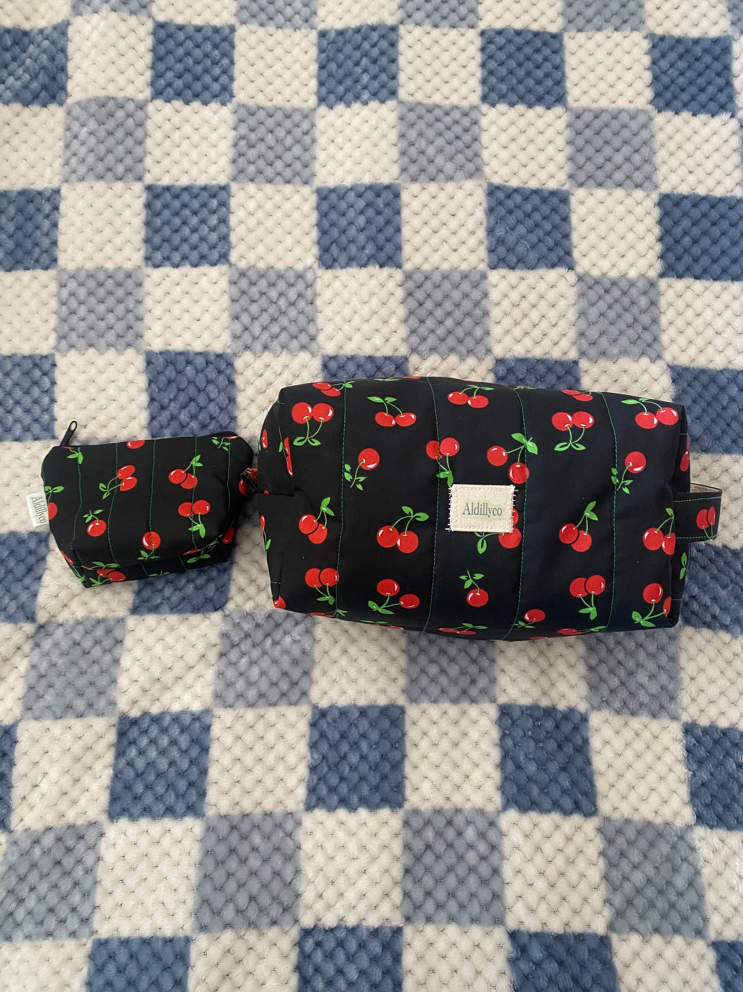 Very Cherry Black Mini Pouch