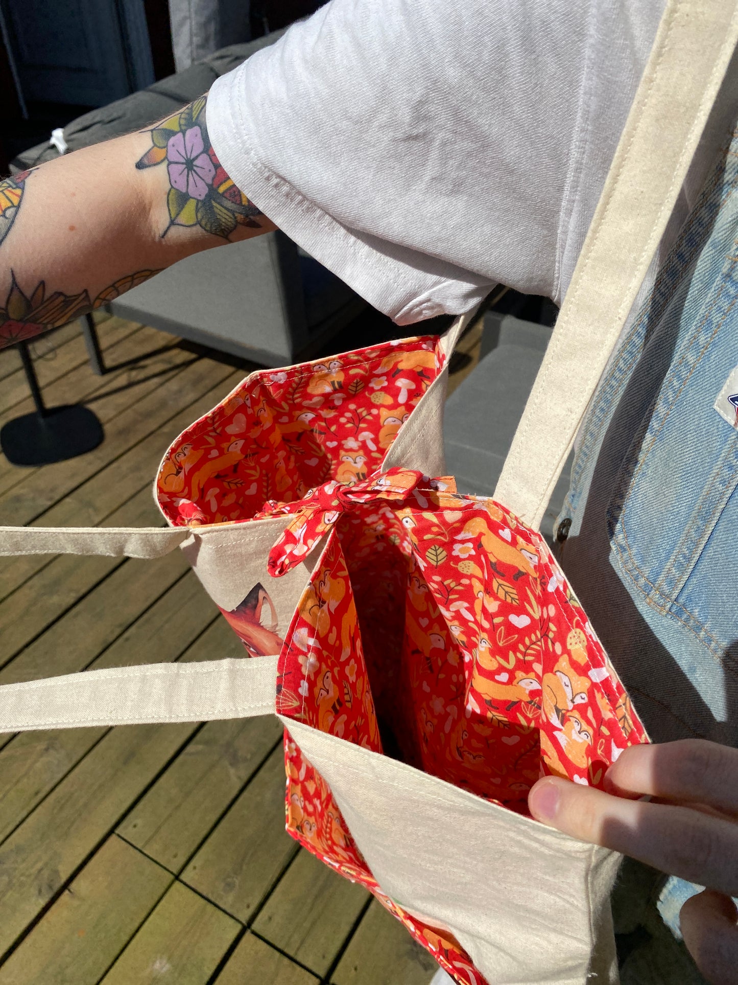 'For Fox Sake' Padded Tote Bag