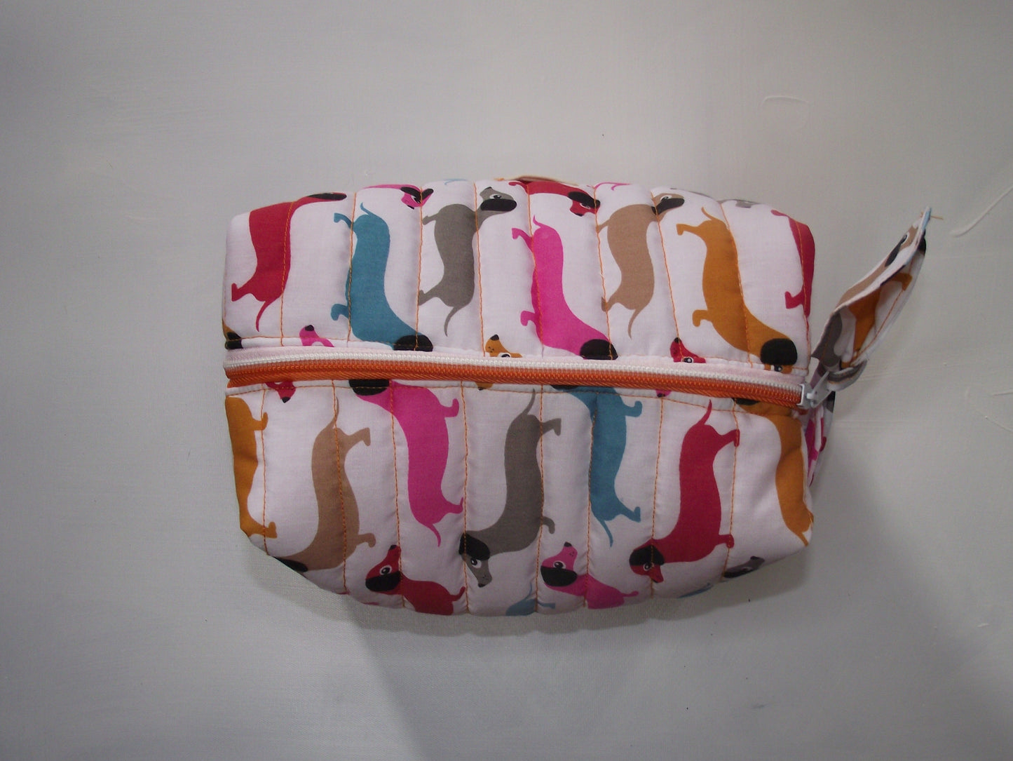 Multicoloured Dachshund Makeup Bag