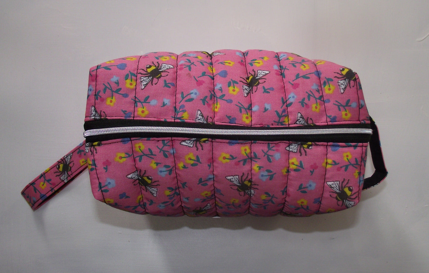 Pink BumbleBee Makeup Bag