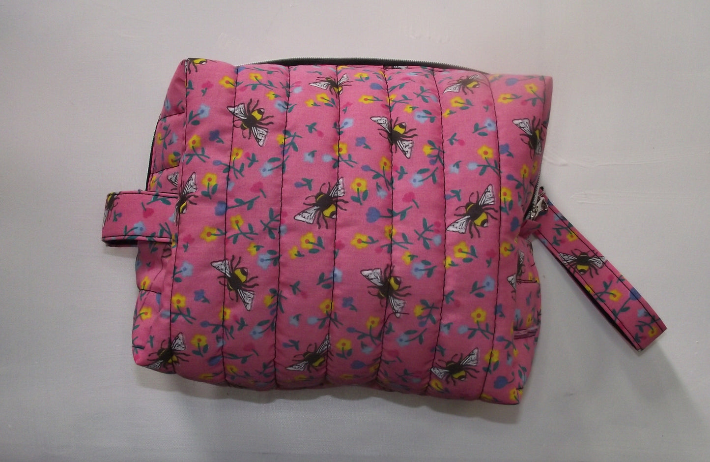 Pink BumbleBee Makeup Bag