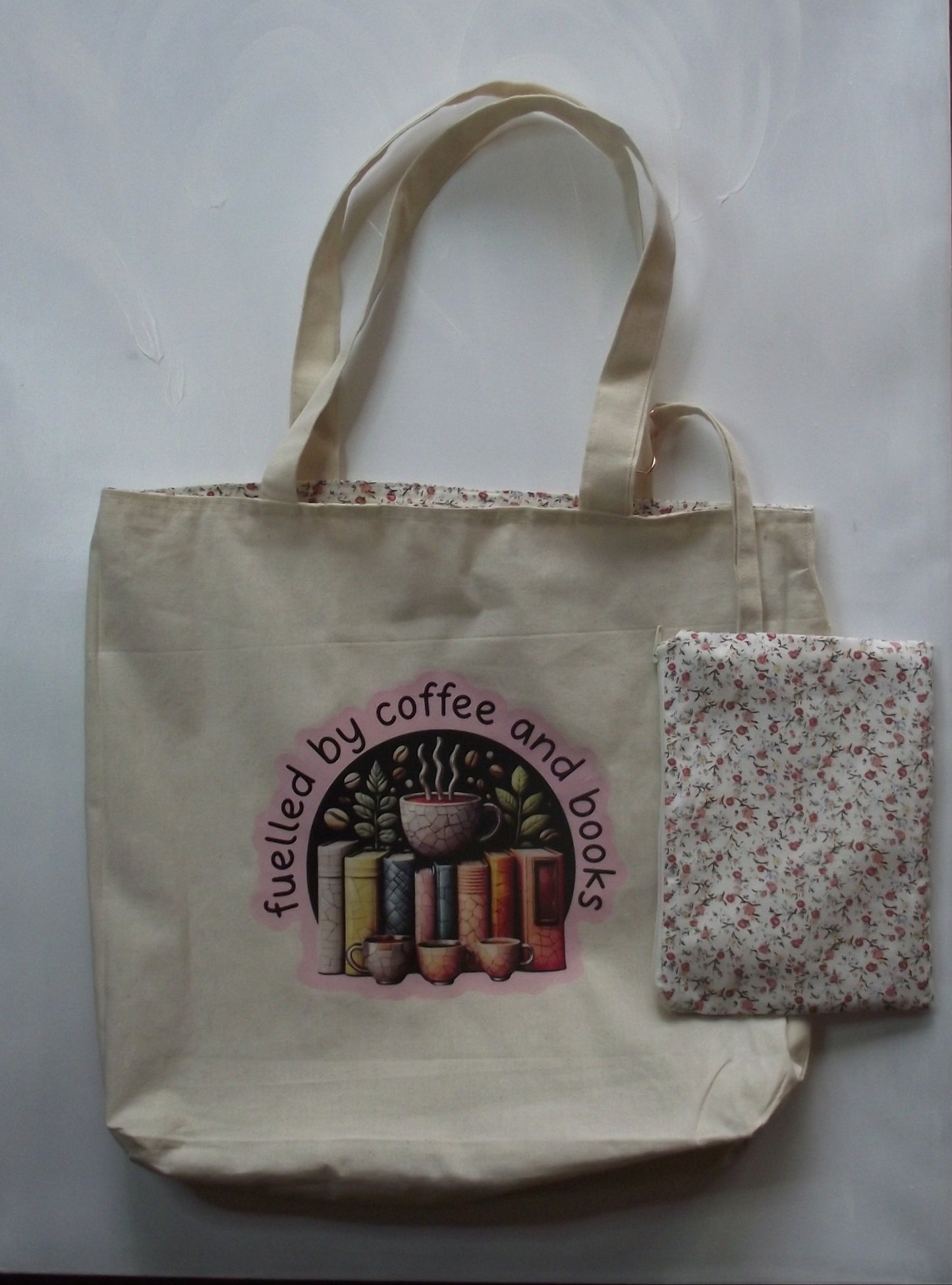 Fuelled By Coffee and Books Tote Bag