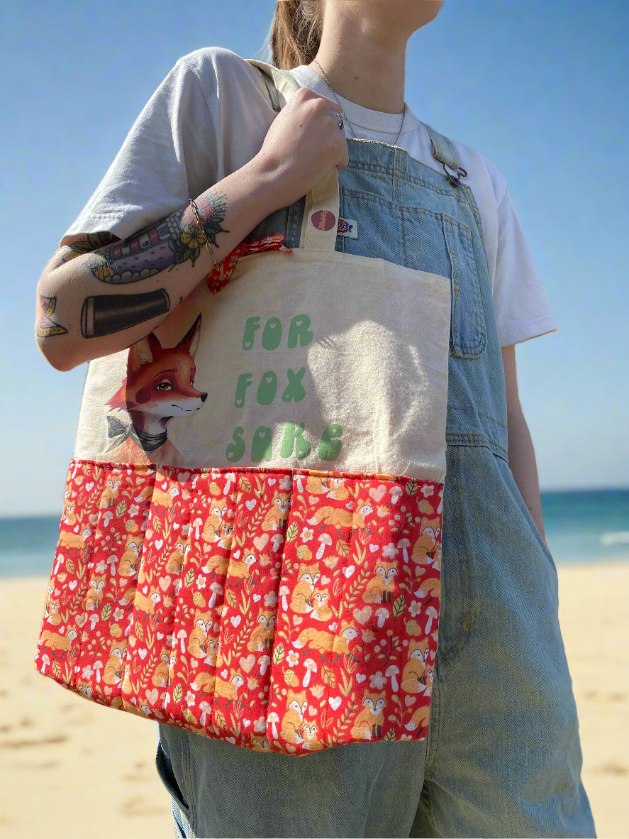 'For Fox Sake' Padded Tote Bag