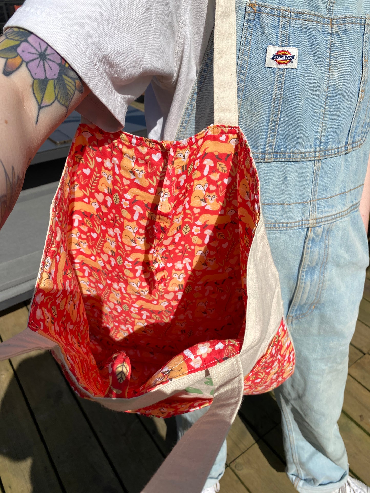 'For Fox Sake' Padded Tote Bag