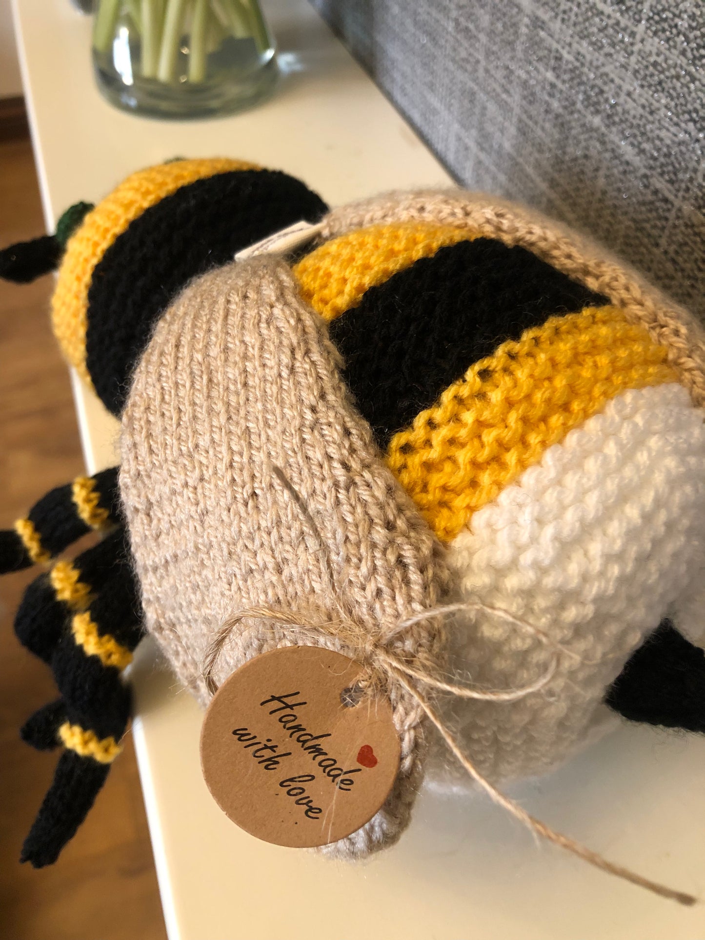 Buzzy Knitted Bumble Bee