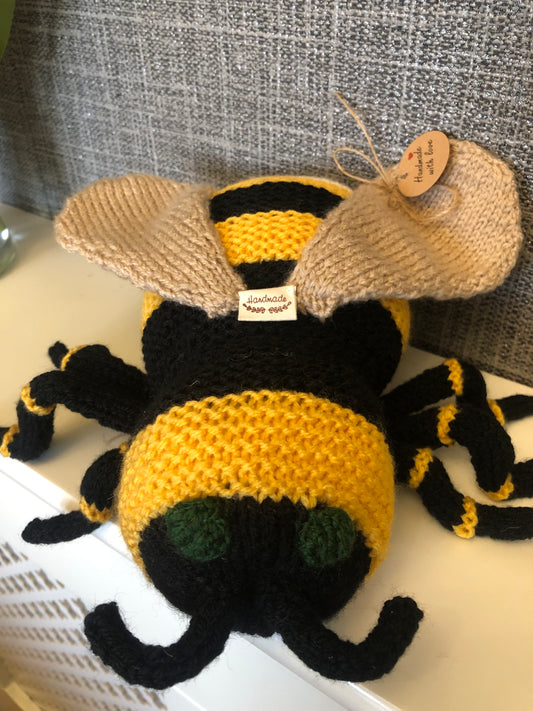 Buzzy Knitted Bumble Bee