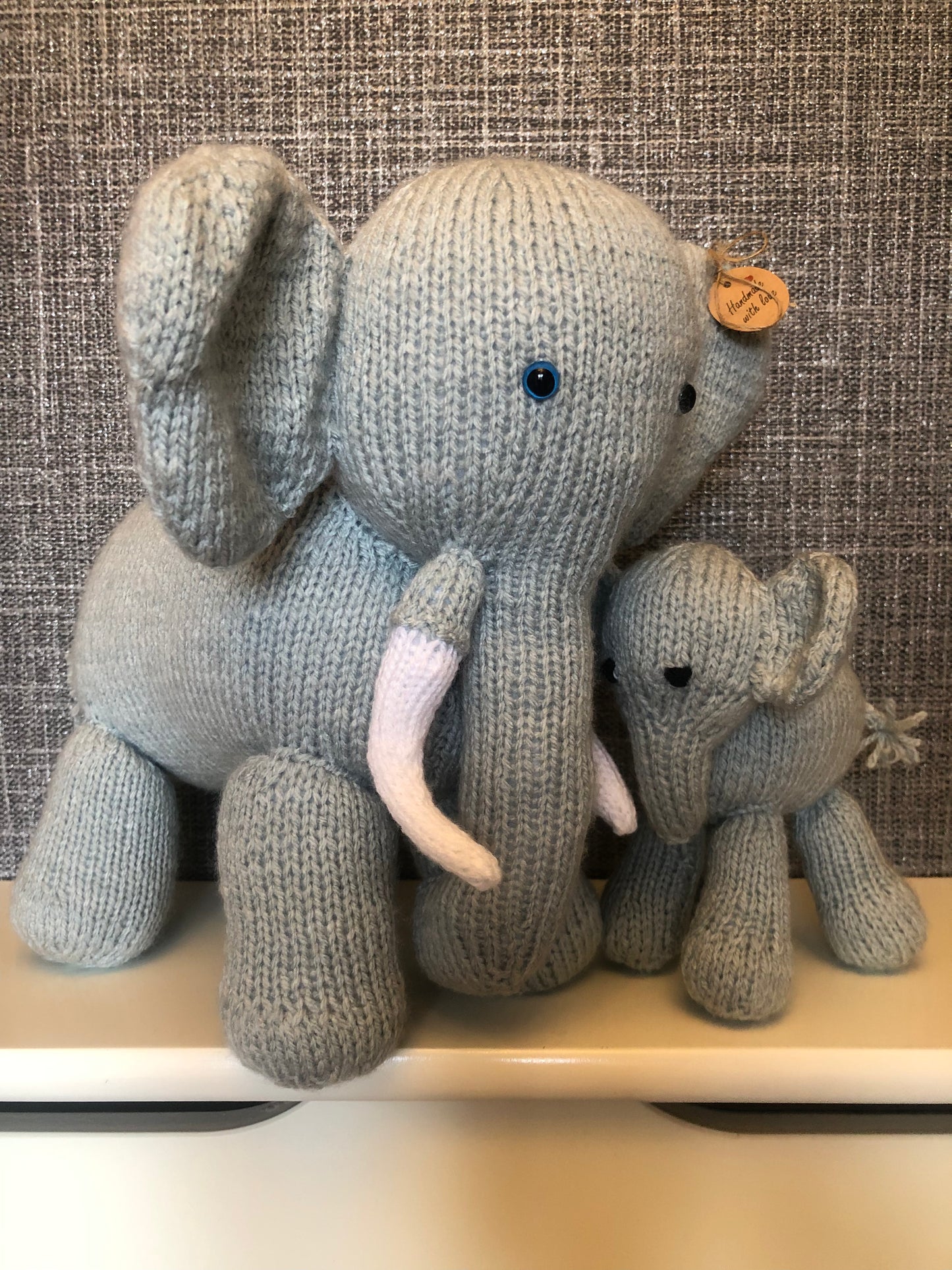 Forever Together Knitted Mummy Elephant & Calf
