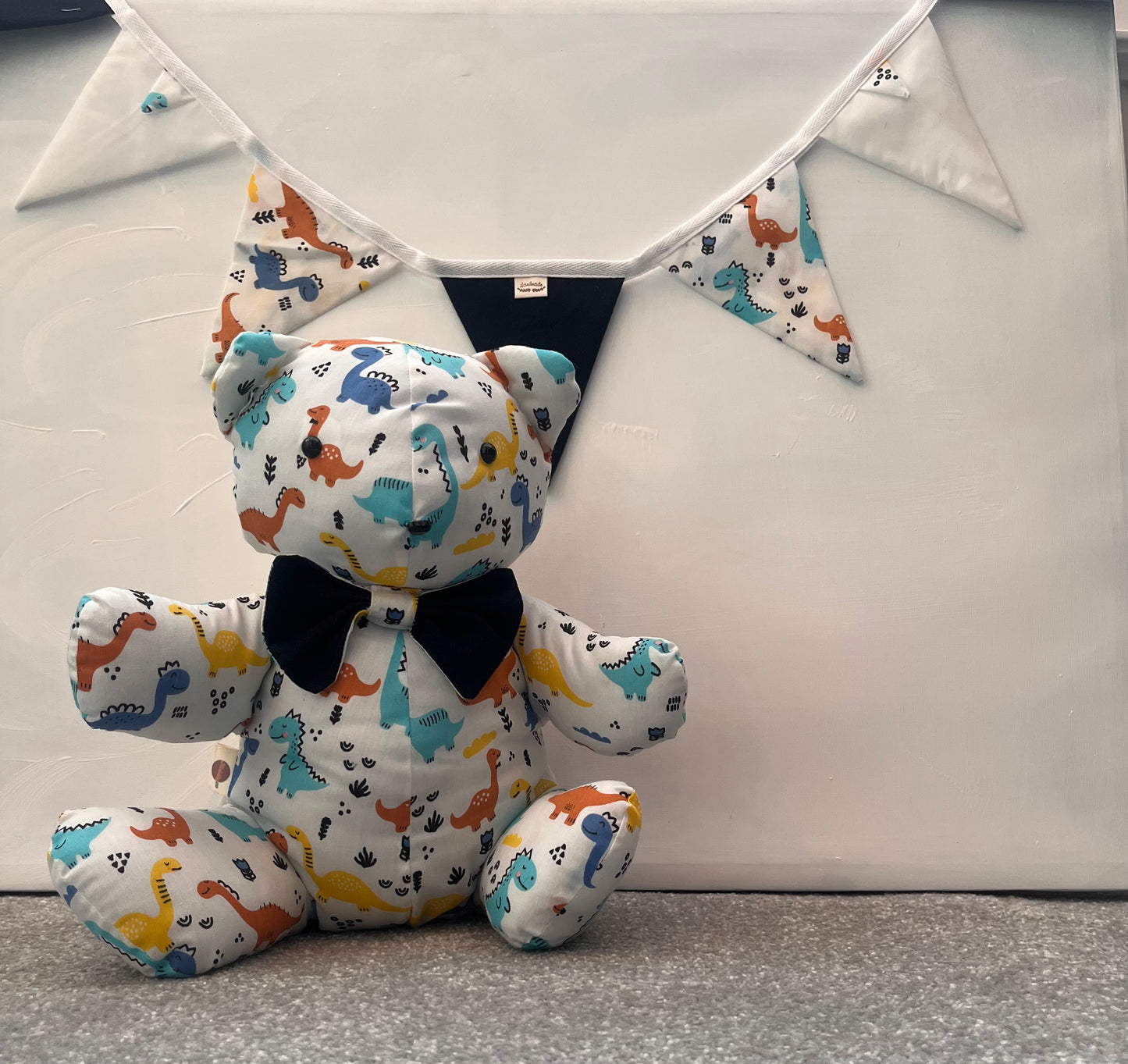 Tiny Dino Stuffed Bear