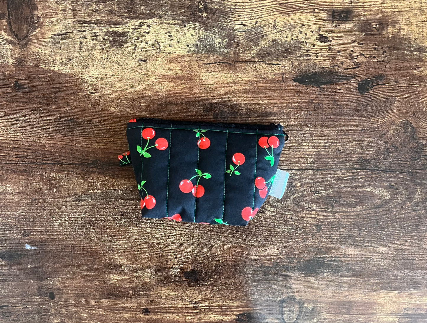 Very Cherry Black Mini Pouch