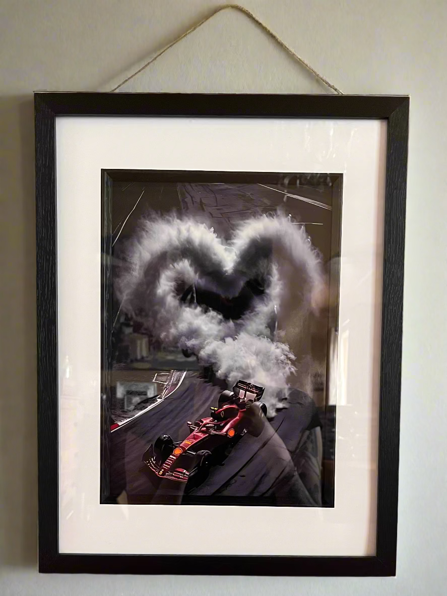 F1 Smoked Heart Print