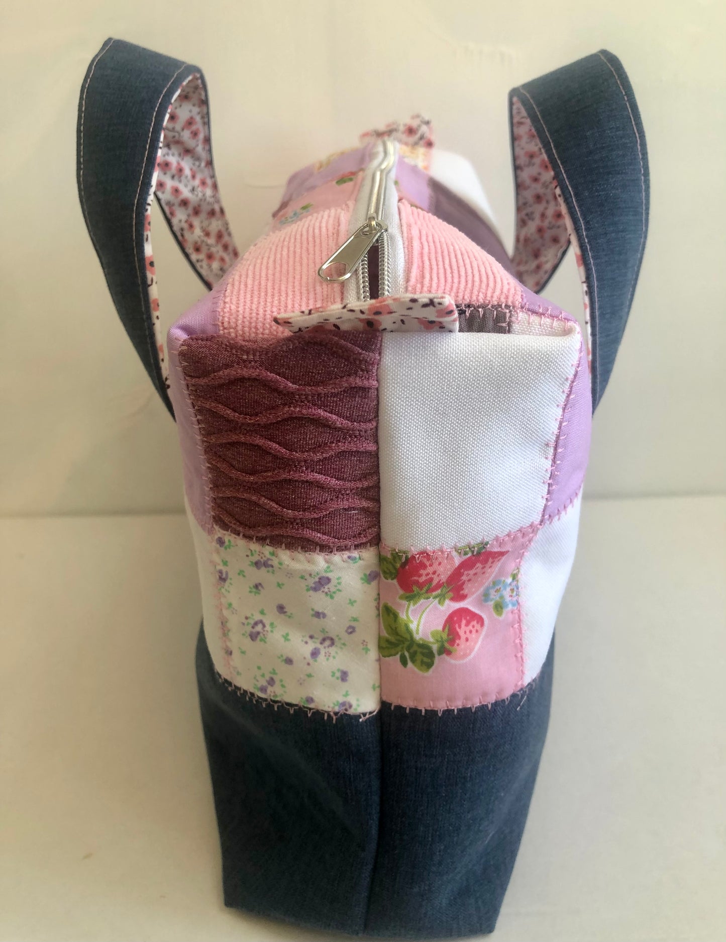 Mauve Medley Patchwork Cosmetic Bag