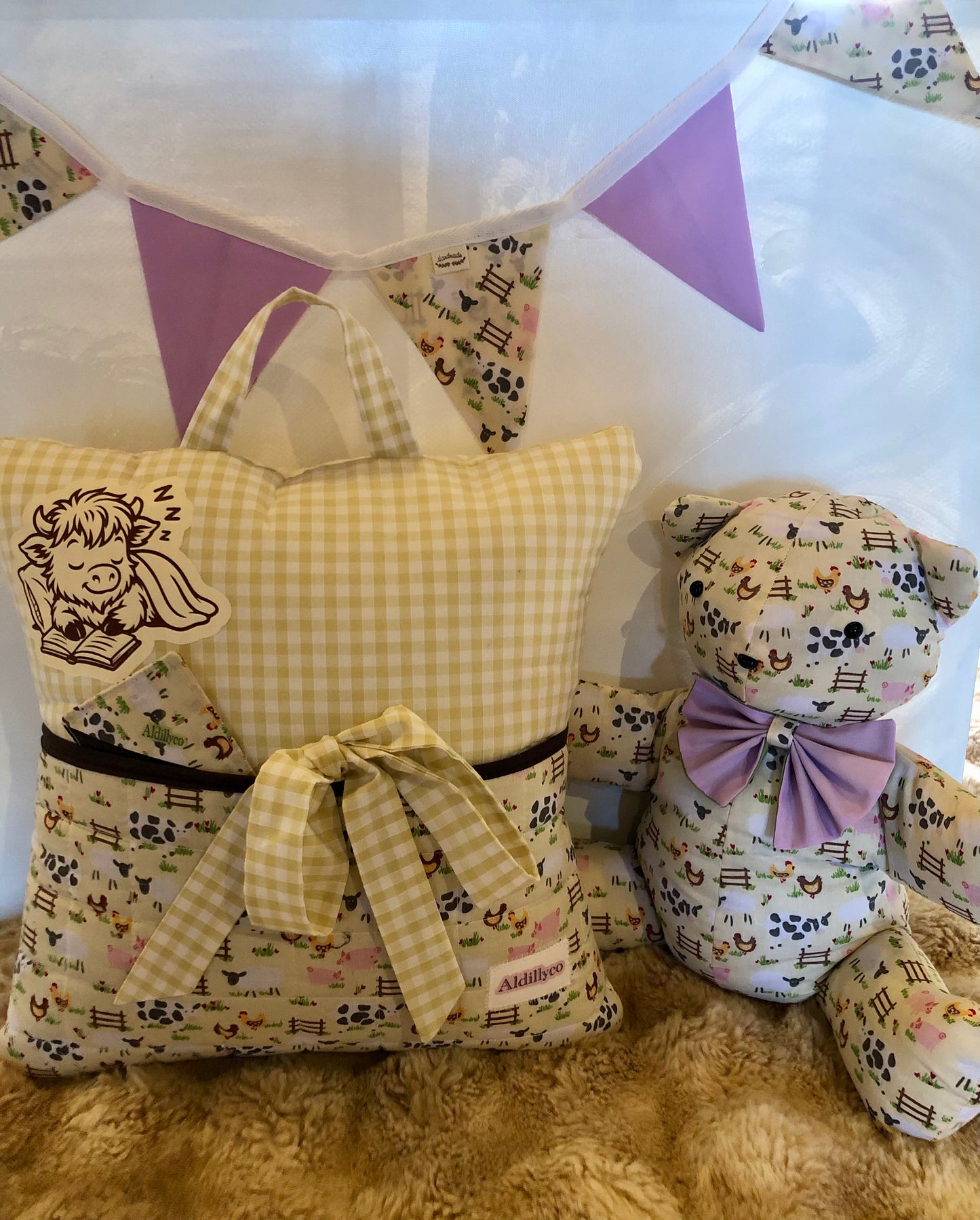 Farmyard Book Cushion