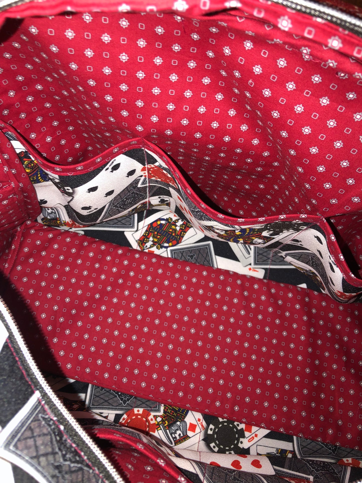 Playing card Print weekend Bag