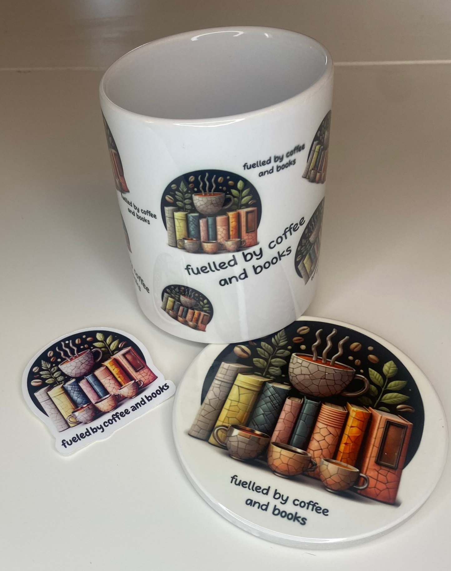 Fuelled By Coffee and Books Mug