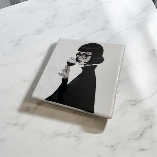 Art of the Aperitif Square Coaster