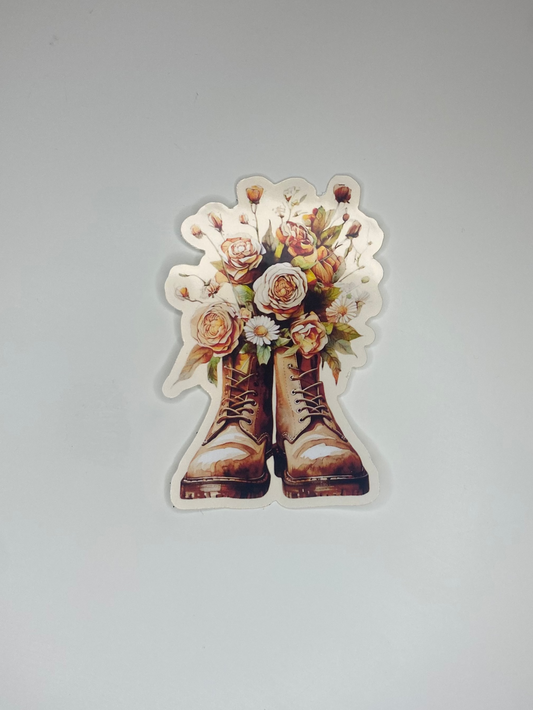 Combat Blooms Sticker