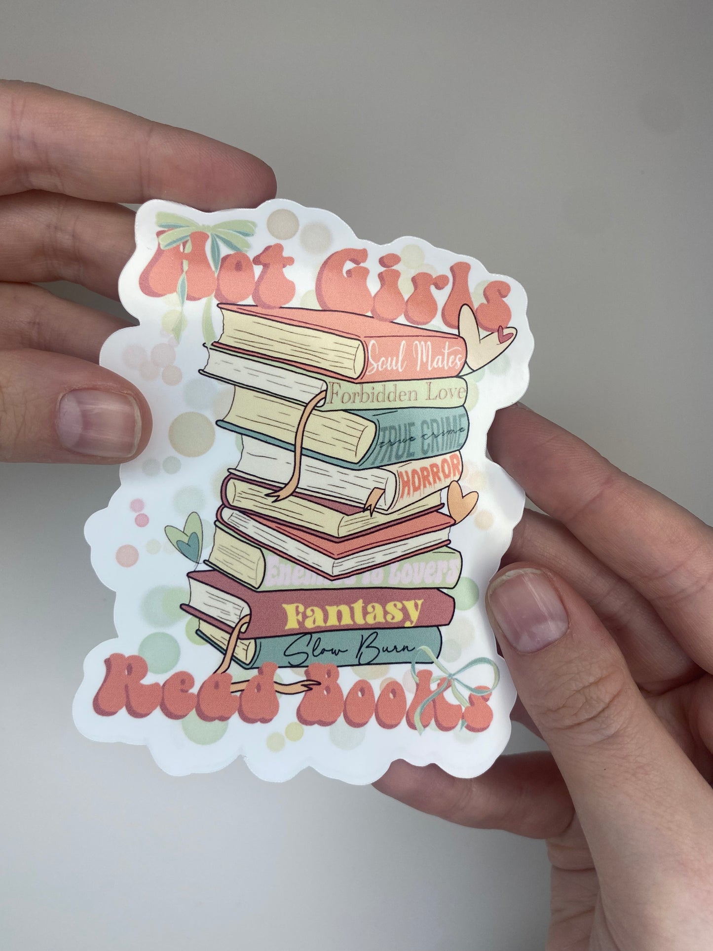 Hot Girls Read Books Sticker