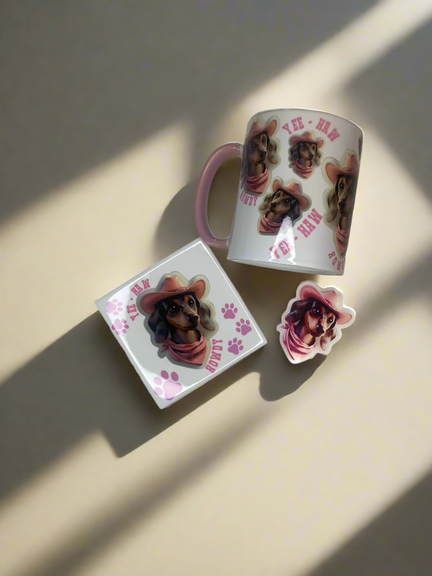Howdy Dachshund Mug