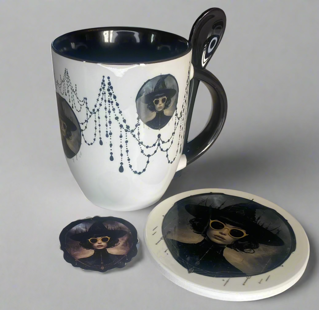 Spells & Sunglasses Round Coaster