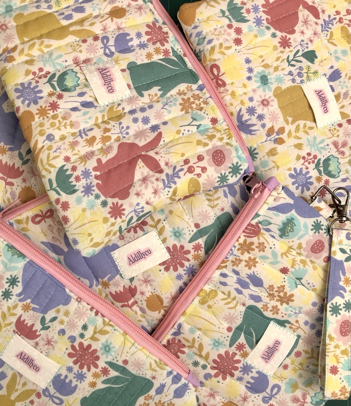Floral Bunny Pouch