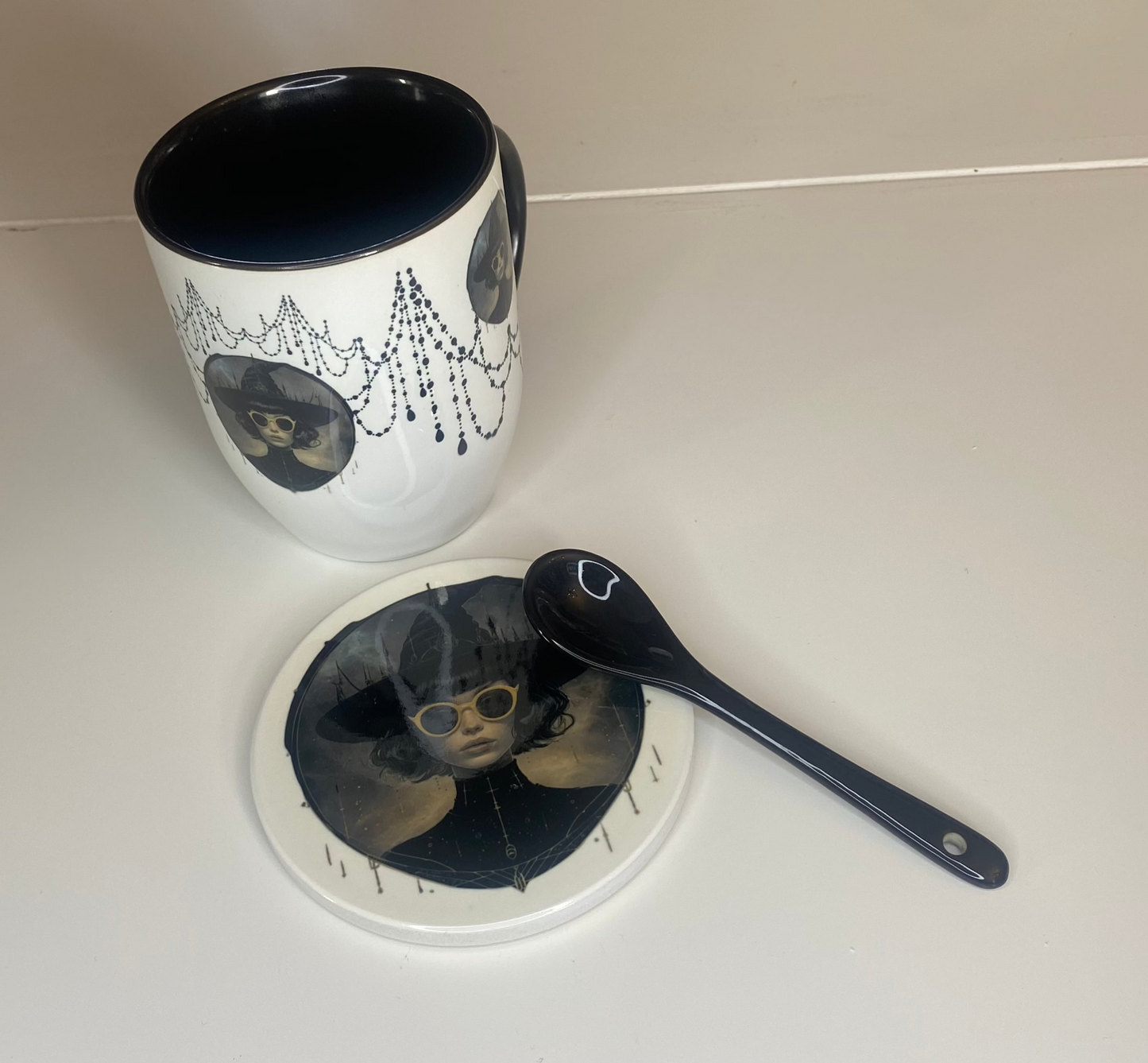 Spells & Sunglasses Round Coaster