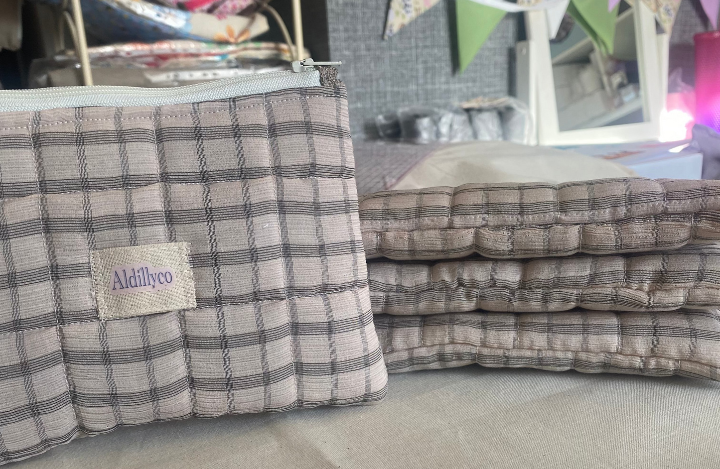The Rustic Plaid Zip Pouch