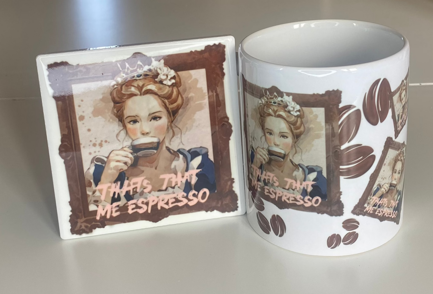 Espresso Square Coaster