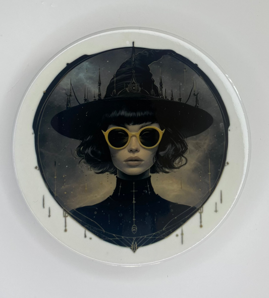 Spells & Sunglasses Round Coaster