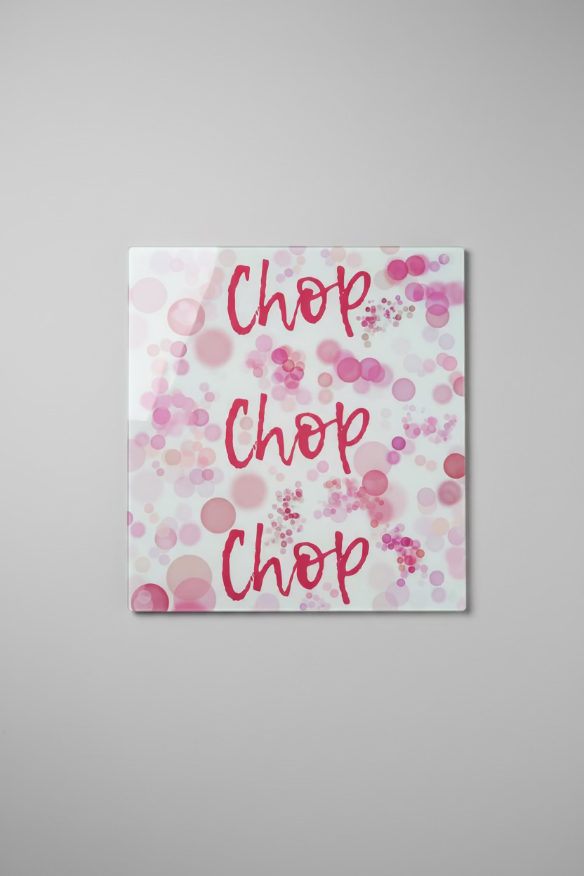 Glass Chop Chop Chopping Board