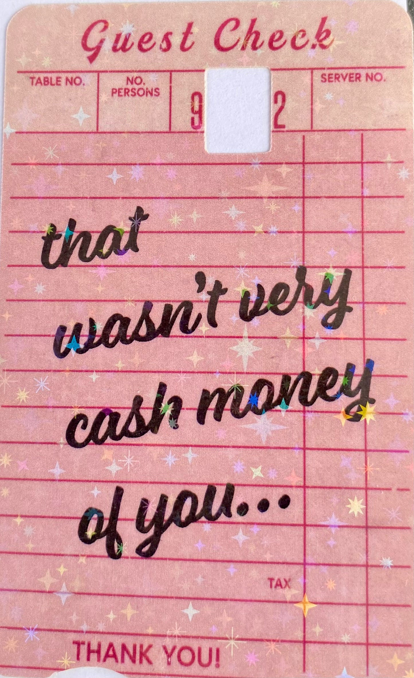 Sparkle Credit Card Stickers