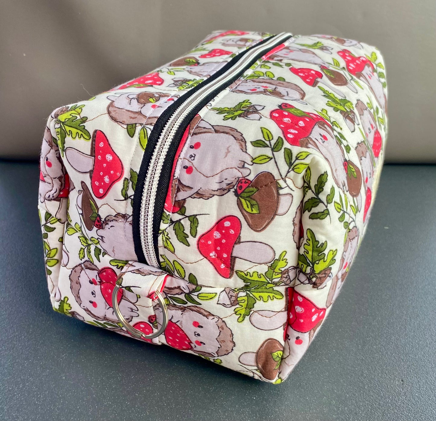 Hedgehog Print Toiletry & Cosmetic Bag