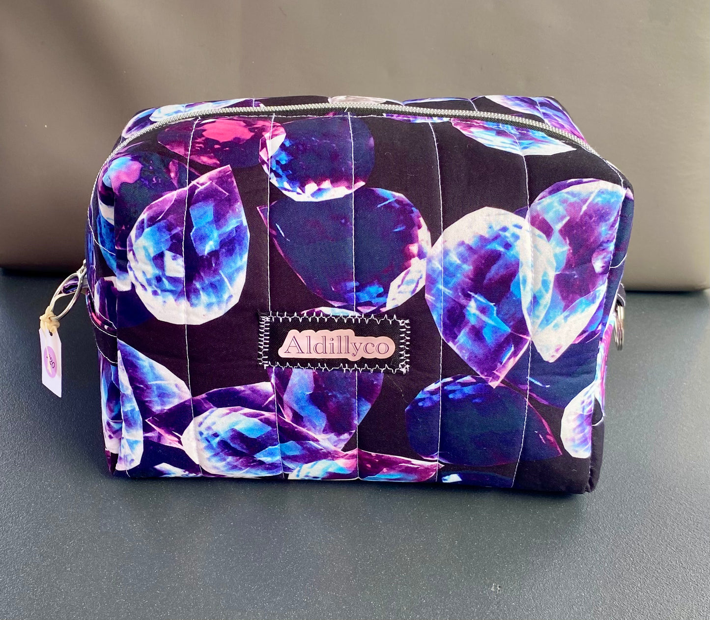 Crystal Print Toiletry & Cosmetic Bag