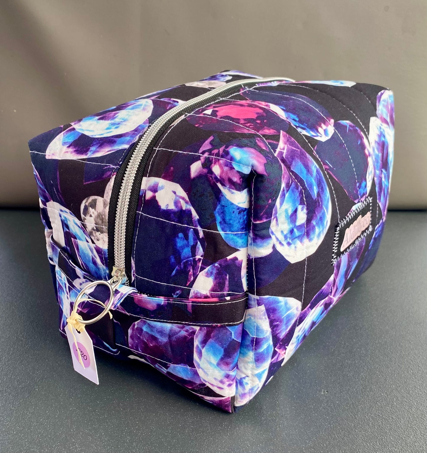 Crystal Print Toiletry & Cosmetic Bag