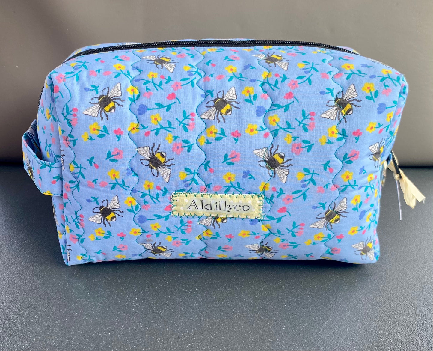 Bumble Bee Print Toiletry & Cosmetic Bag