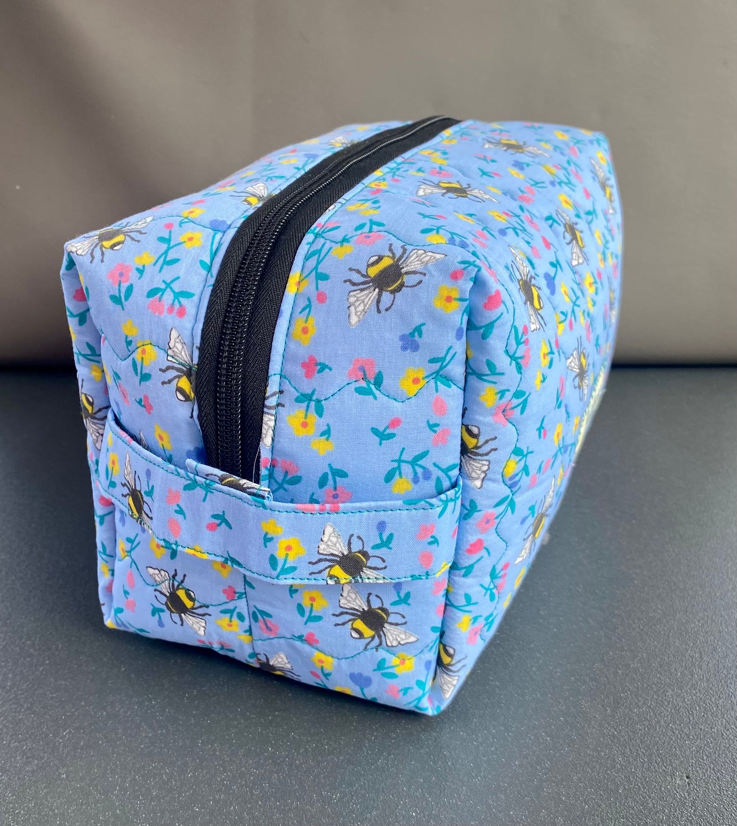 Bumble Bee Print Toiletry & Cosmetic Bag