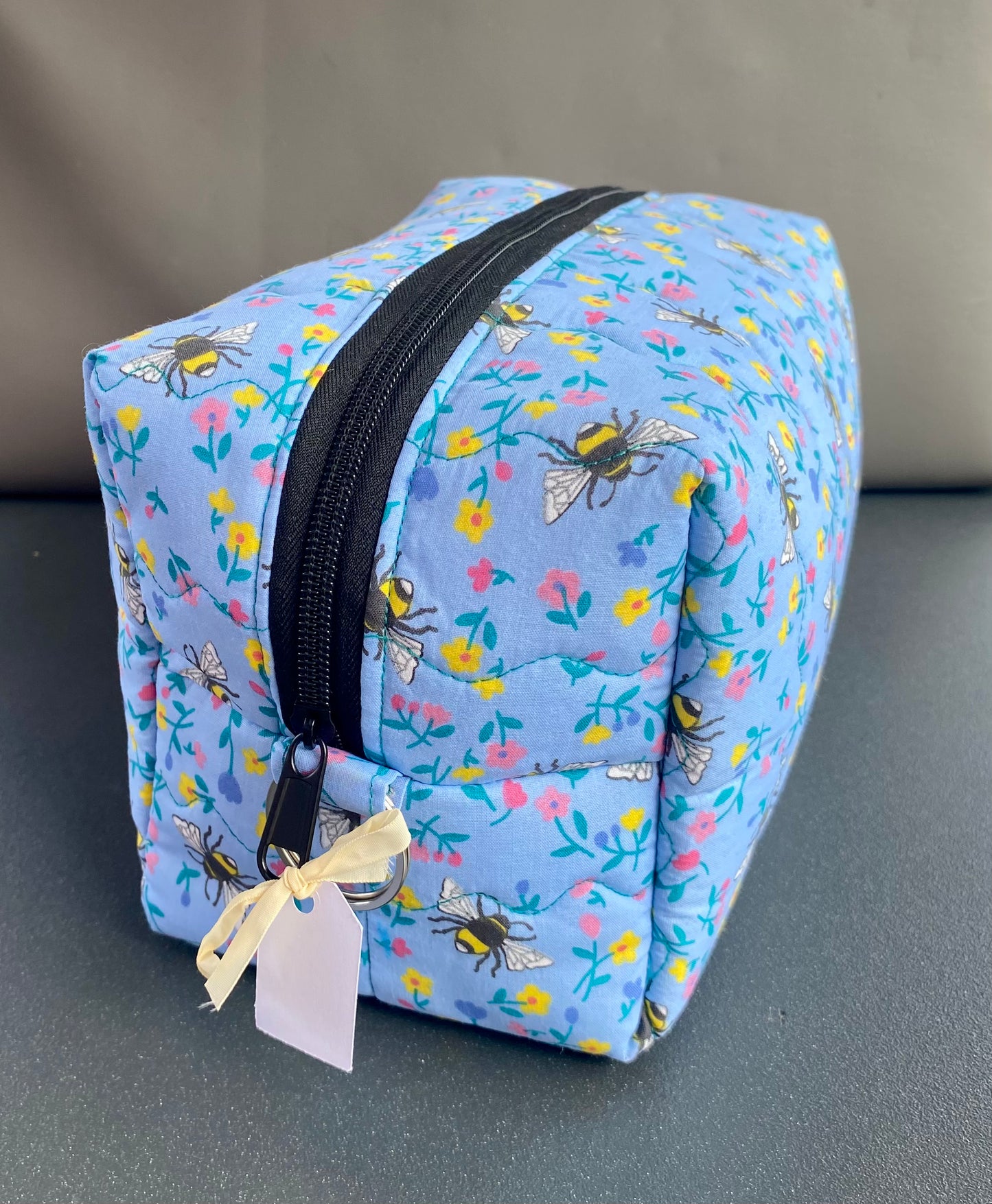 Bumble Bee Print Toiletry & Cosmetic Bag