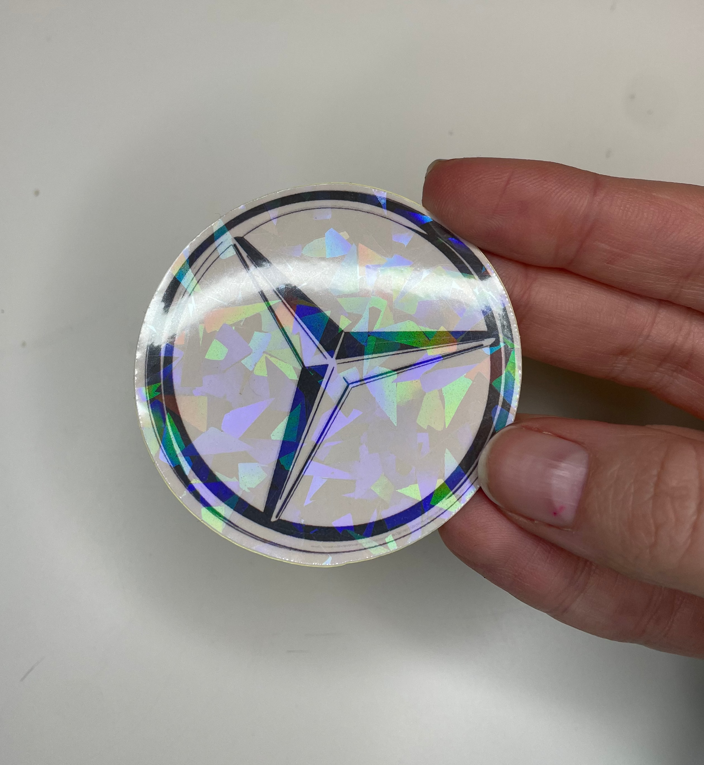Mercedes Logo Sparkle Sticker