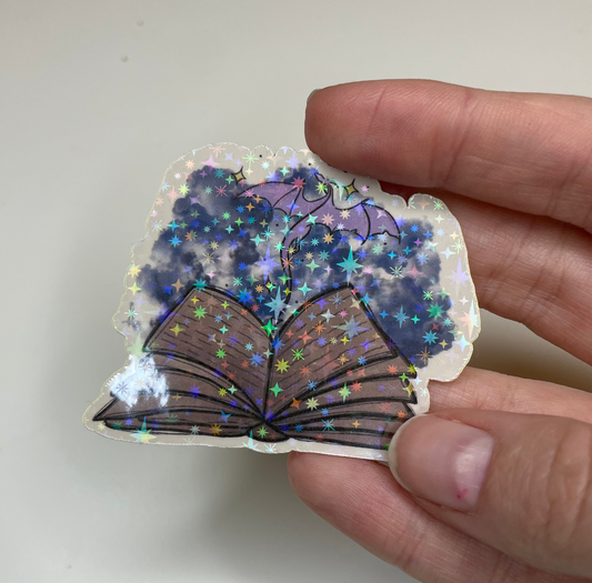 Romantasy Reader Sparkle Sticker