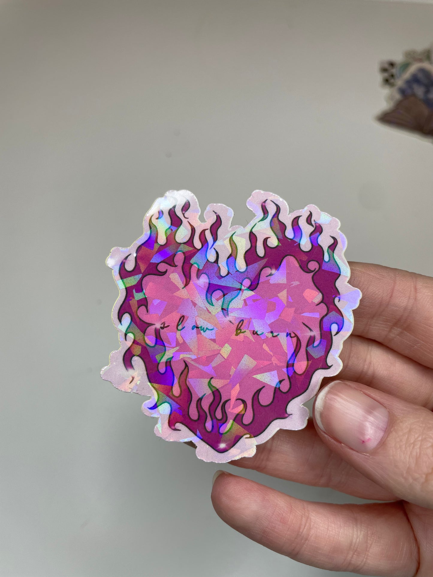 Slow Burn Sparkle Sticker