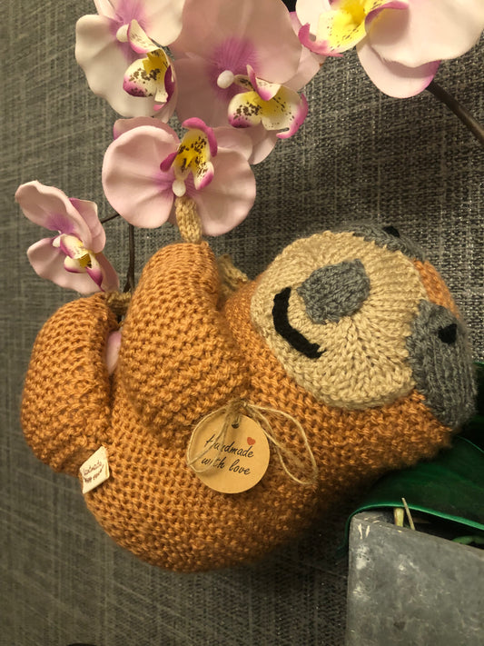 Sleepy Knitted Sloth
