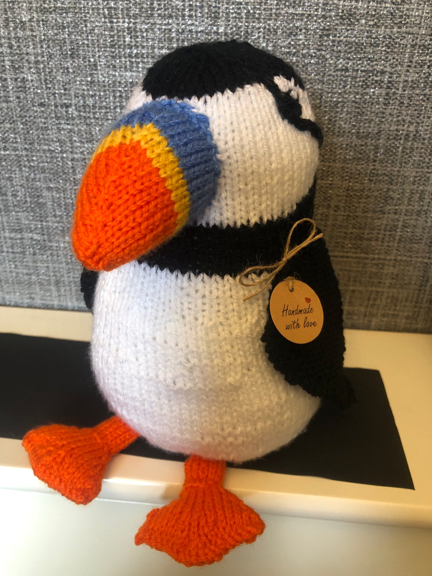 Charming Knitted Puffin