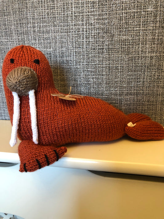 Captain Cuddles Knitted Walrus