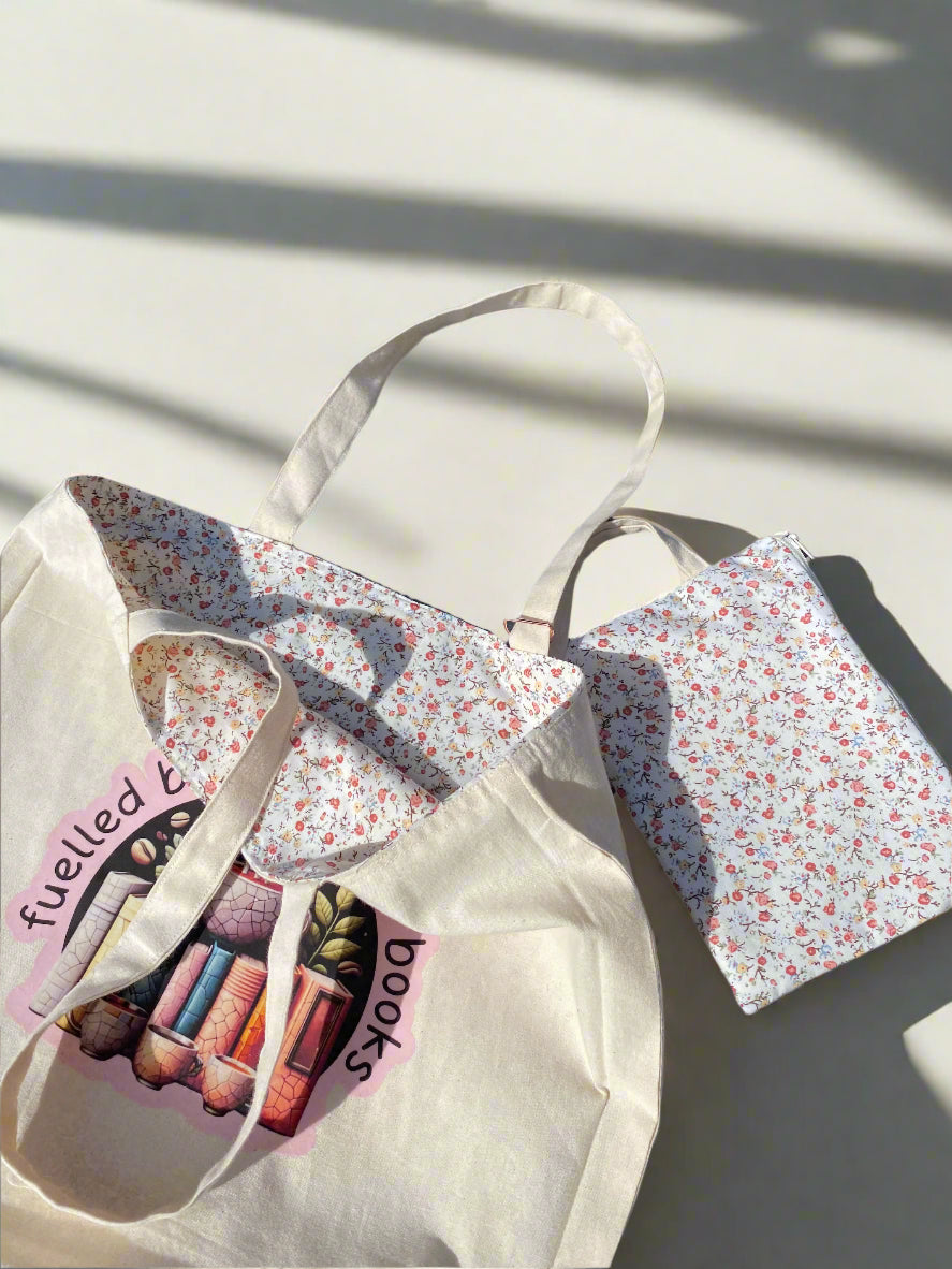 Fuelled By Coffee and Books Tote Bag