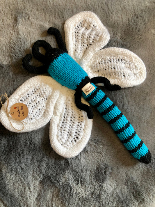 Delicate Knitted Dragonfly
