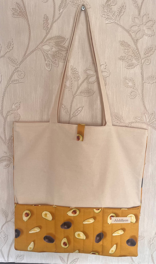 Avocado Crush Padded Tote Bag