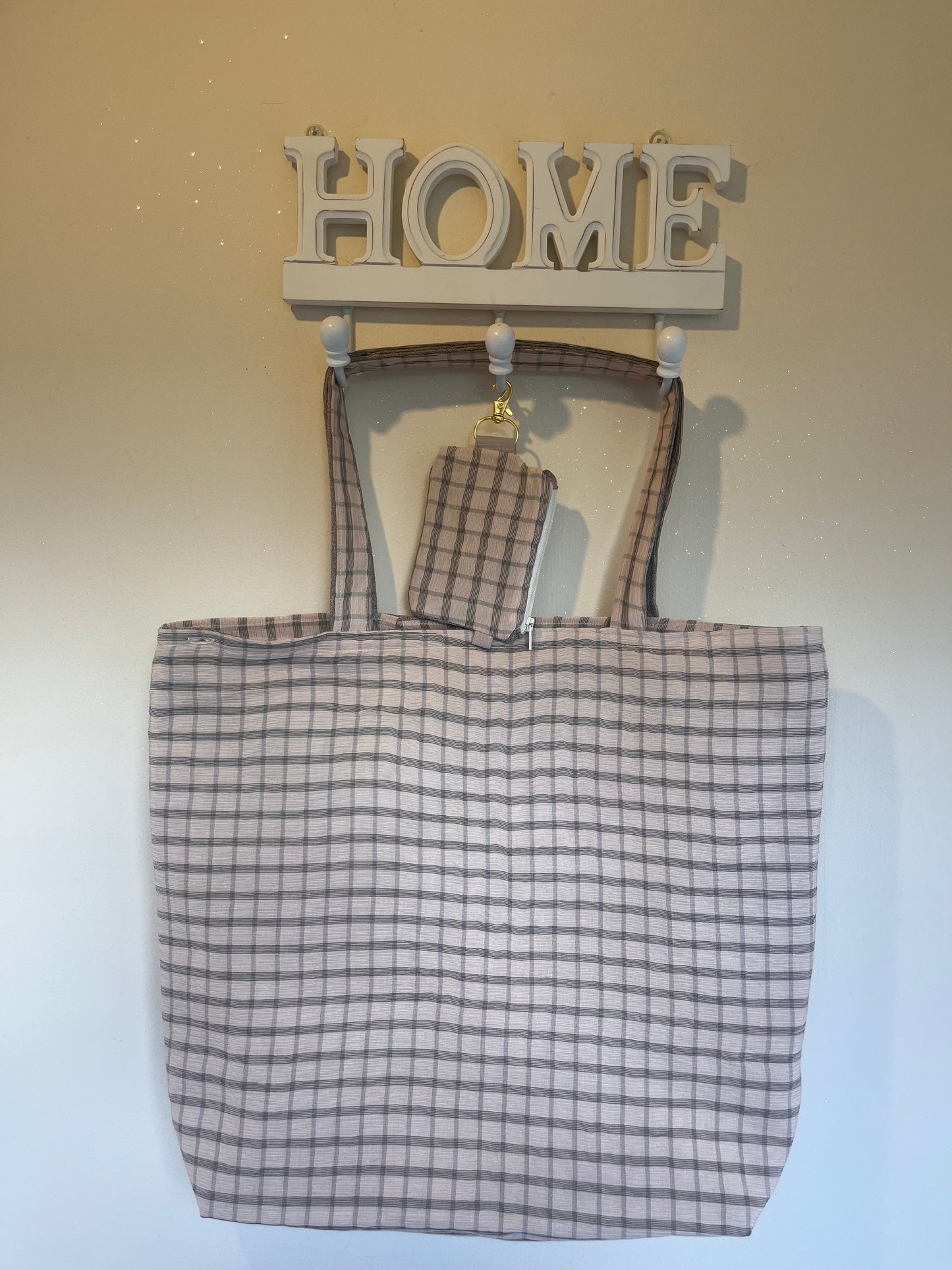 The Rustic Plaid Reversible Tote Bag