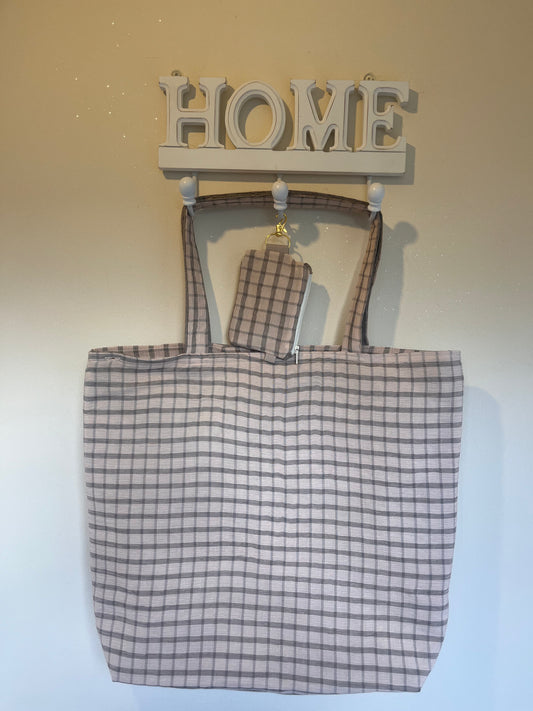 The Rustic Plaid Reversible Tote Bag