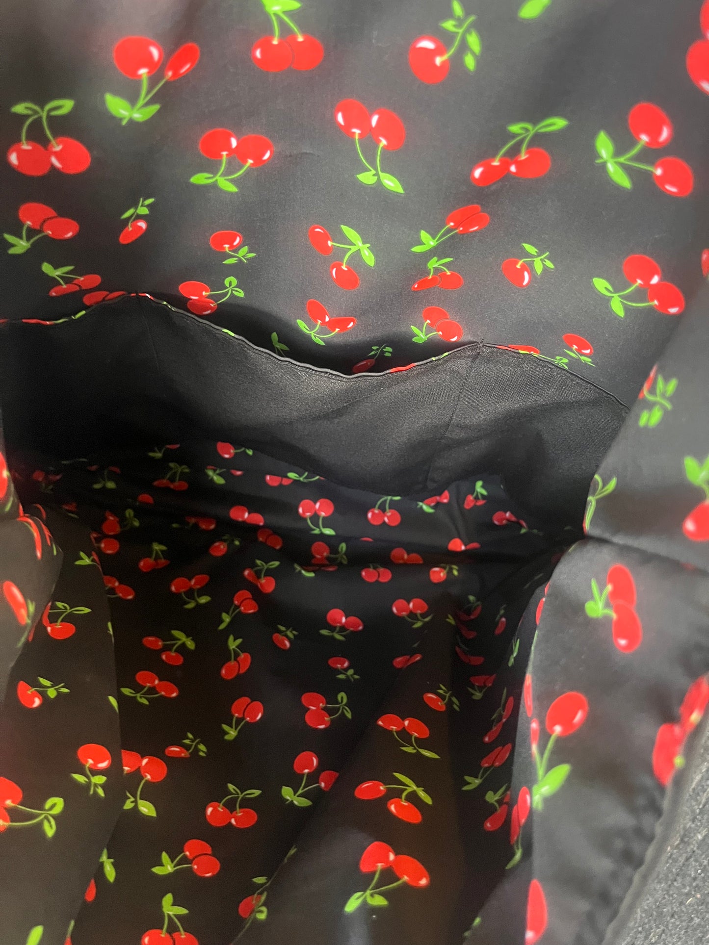 Very Cherry Black Tote Bag