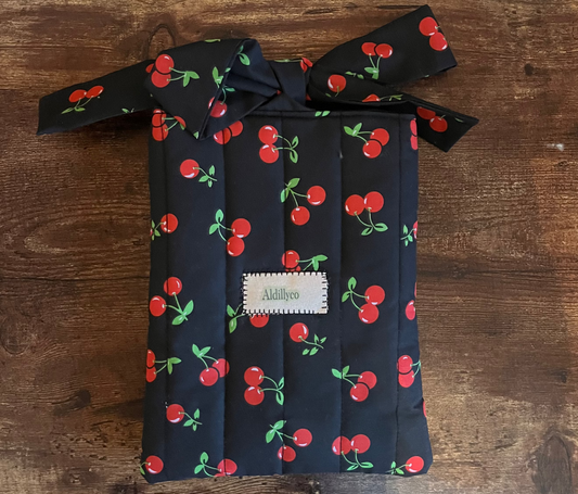 Very Cherry Black Bow Kindle Case
